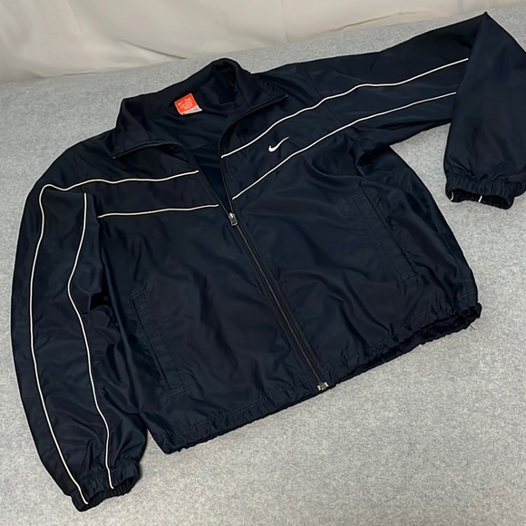 Vintage Y2K Nike Zip Windbreaker Jacket Mens Medium Athletic Active Skater - Picture 1 of 10
